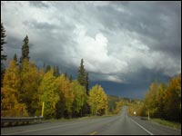 Autumn view of the Parks Highway between Denali National Park and Fairbanks. Photo copyright 2011 by Leon Unruh. Autumn view of the Parks Highway between Denali National Park and Fairbanks. Photo copyright 2011 by Leon Unruh.